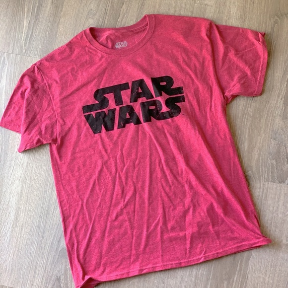 Star Wars •Mens T-shirt•Red/Pinkish • Large • NWOT